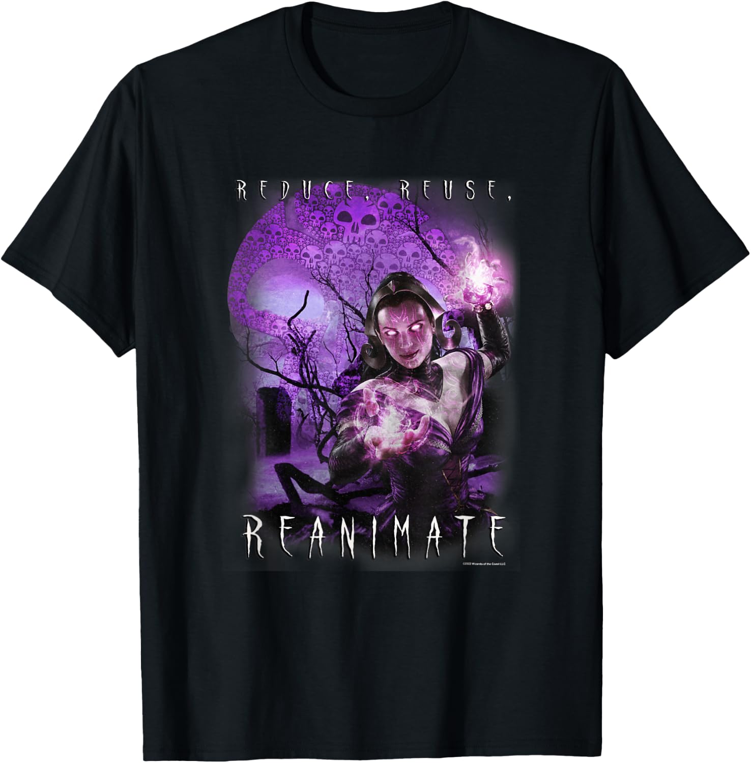 Magic: The Gathering Reduce Reuse Reanimate Liliana Vess T-Shirt - T-Shirt | Black