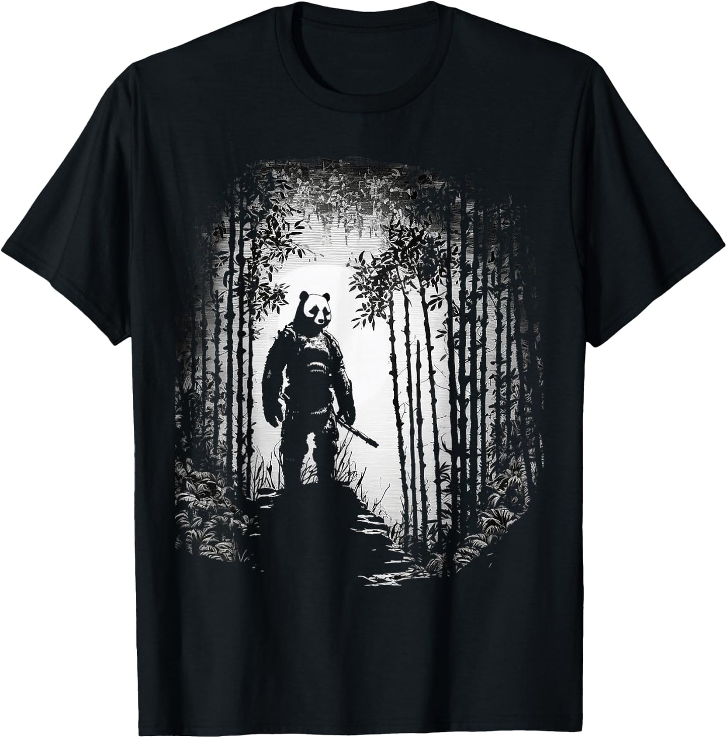 Panda Bear Animal Art Panda T-Shirt - T-Shirt | Black