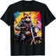 Cat on Motorcycle Women T-Shirt - T-Shirt | Black