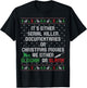 It's Either Serial Killer Documentaries Or Christmas Movies T-Shirt - T-Shirt | Black