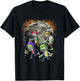 Football Zombie Player Halloween Spooky Football Team Sport T-Shirt - T-Shirt | Black