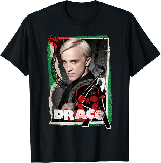 Harry Potter Draco Malfoy Photo Collage T-Shirt - T-Shirt | Black