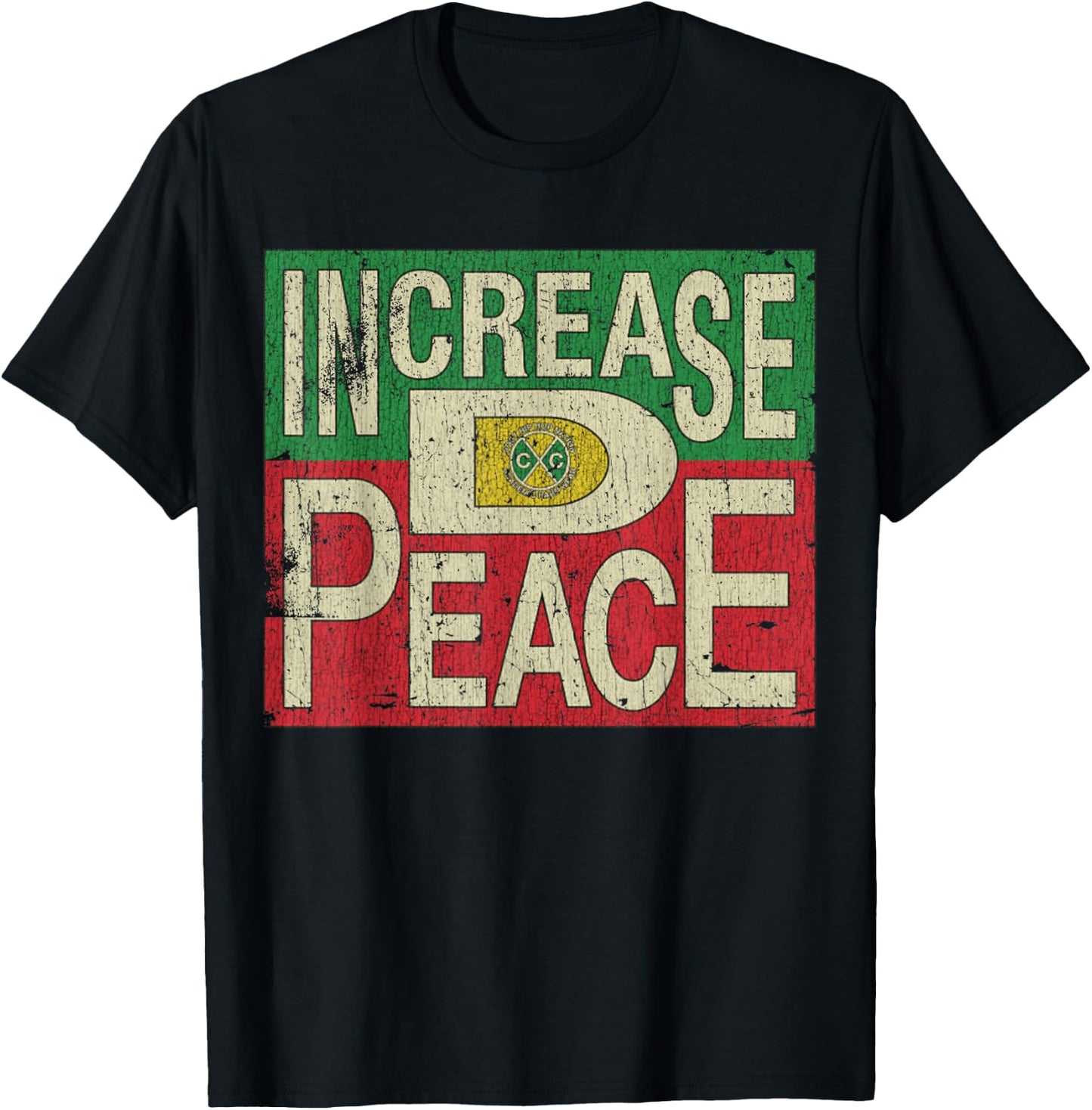 Vintage Increase D Peace 1992 T-Shirt - T-Shirt | Black