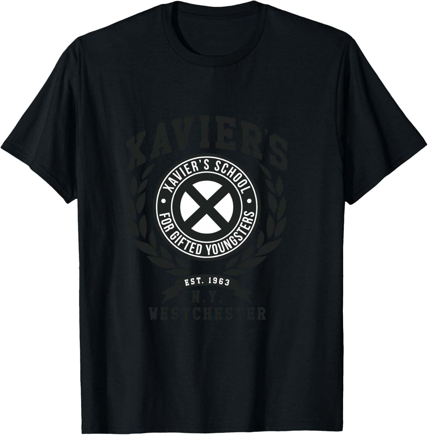 Marvel X-Men Xavier's School For Gifted Youngsters N.Y. Logo T-Shirt - T-Shirt | Black