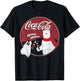 Coca-Cola Holiday Cheers Polar Bear Circle Logo T-Shirt - T-Shirt | Black