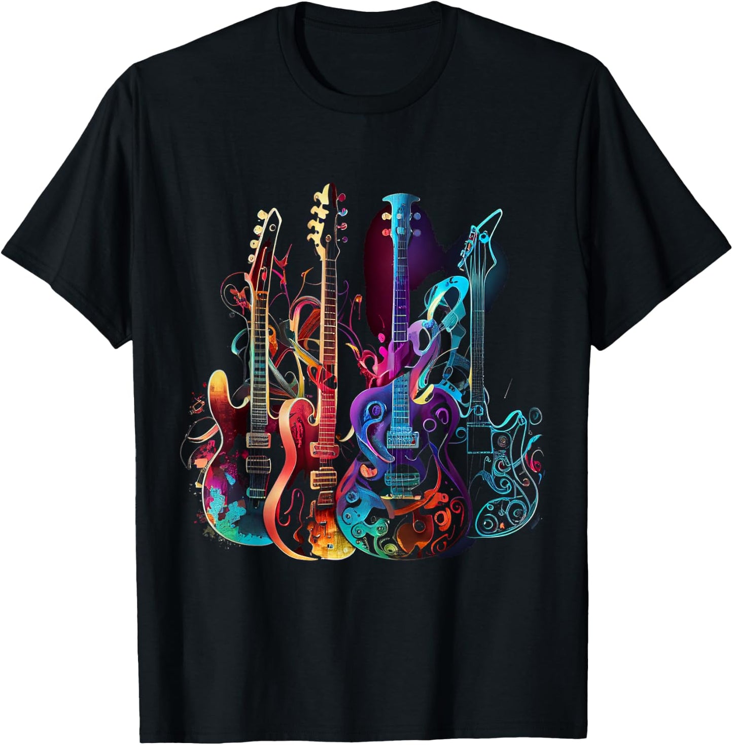 Guitars musician guitarist T-Shirt - T-Shirt | Black