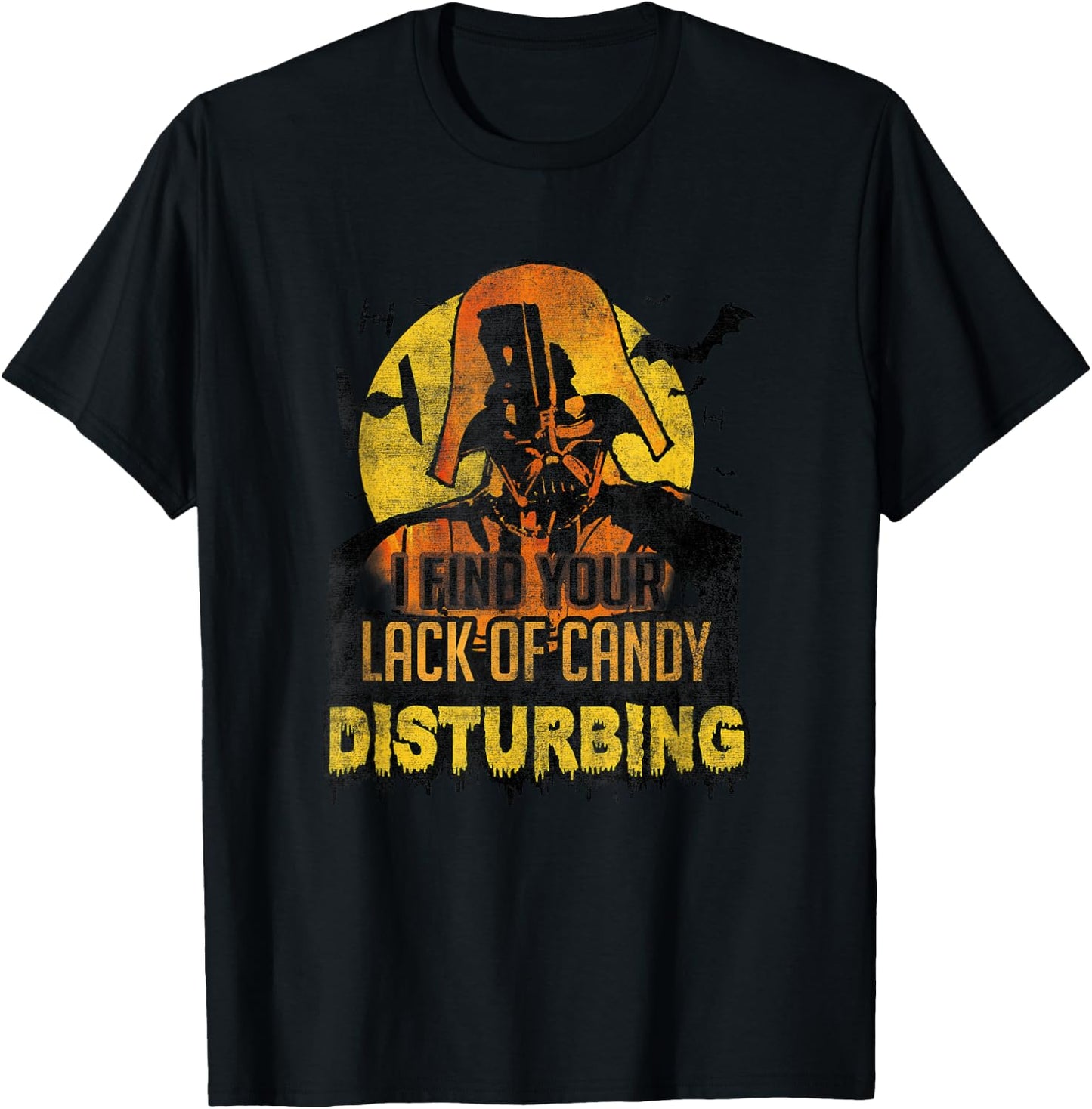 Star Wars Halloween Your Lack Of Candy Is Disturbing Retro T-Shirt - T-Shirt | Black