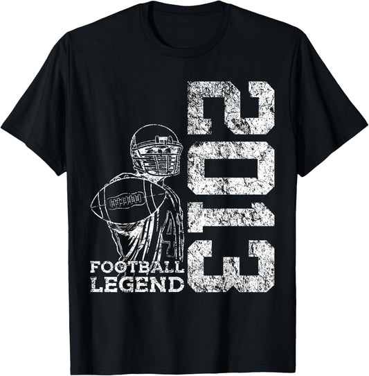13 Years Football Legend 2013 13th Birthday T-Shirt - T-Shirt | Black