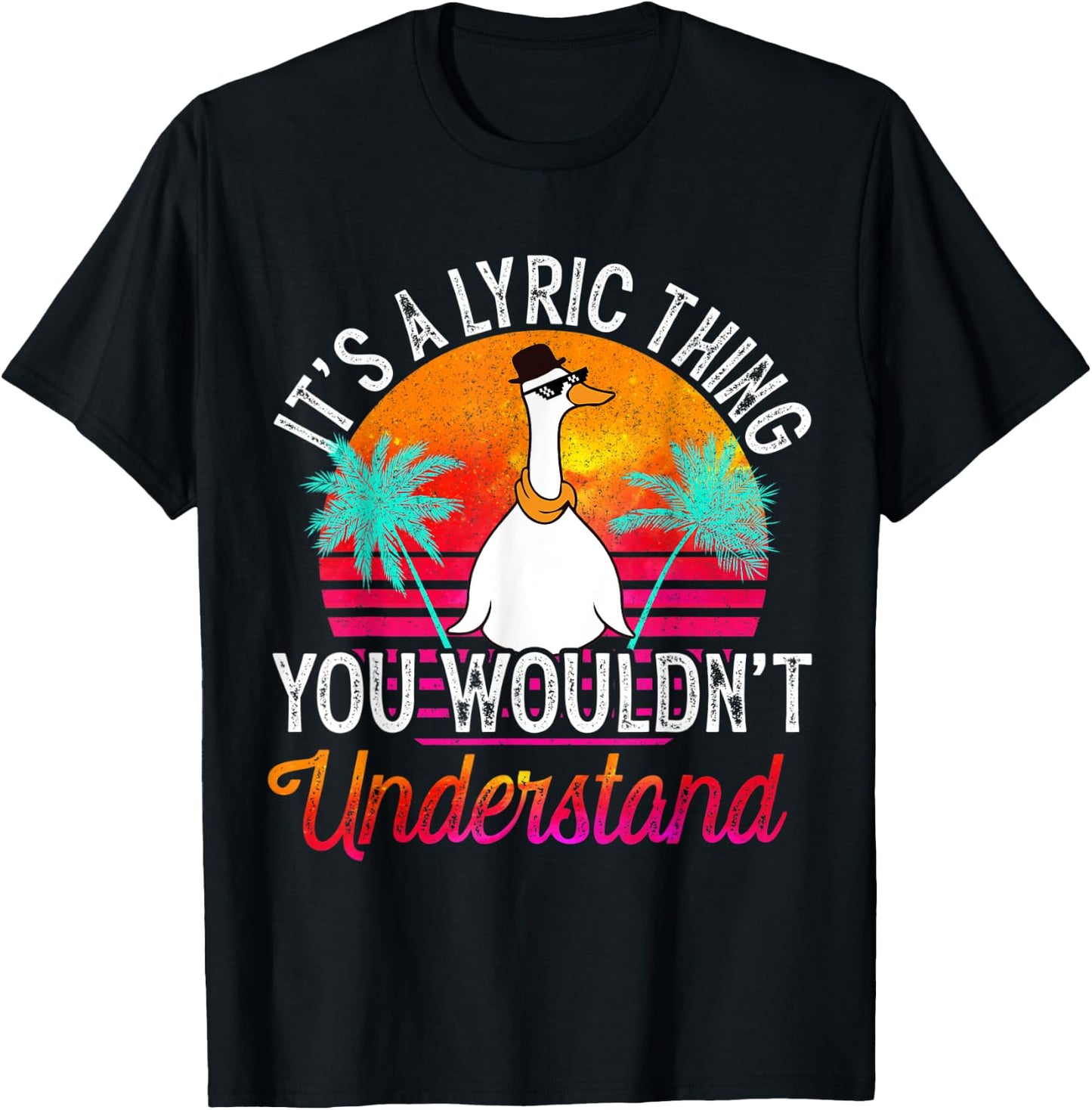 It's A Lyric Thing You Wouldn't Understand Funny Lyric Name T-Shirt - T-Shirt | Black