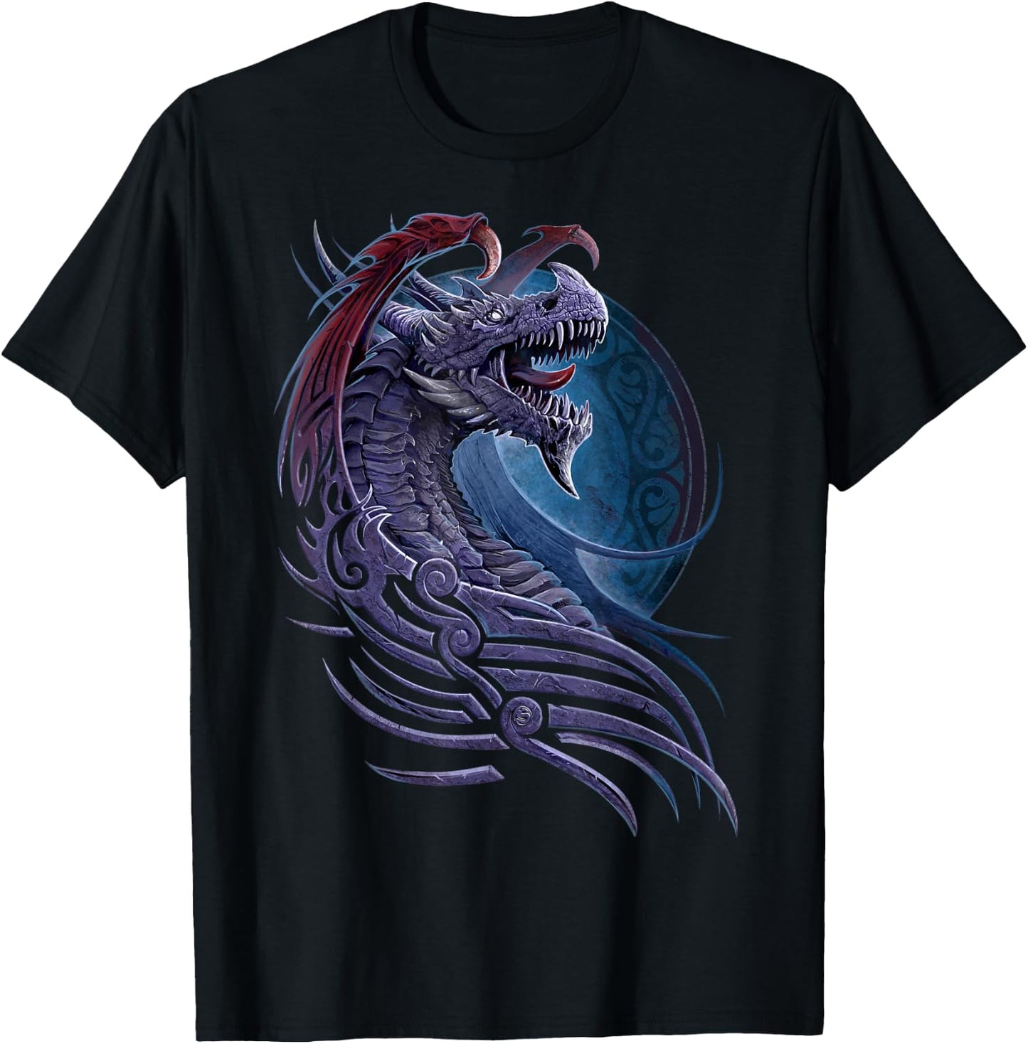 Spiral Original - Dragon Borne - Tribal Dragon T-Shirt - T-Shirt | Black