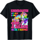 Kindergarten we are done last day of school Unicorn Rainbow T-Shirt - T-Shirt | Black