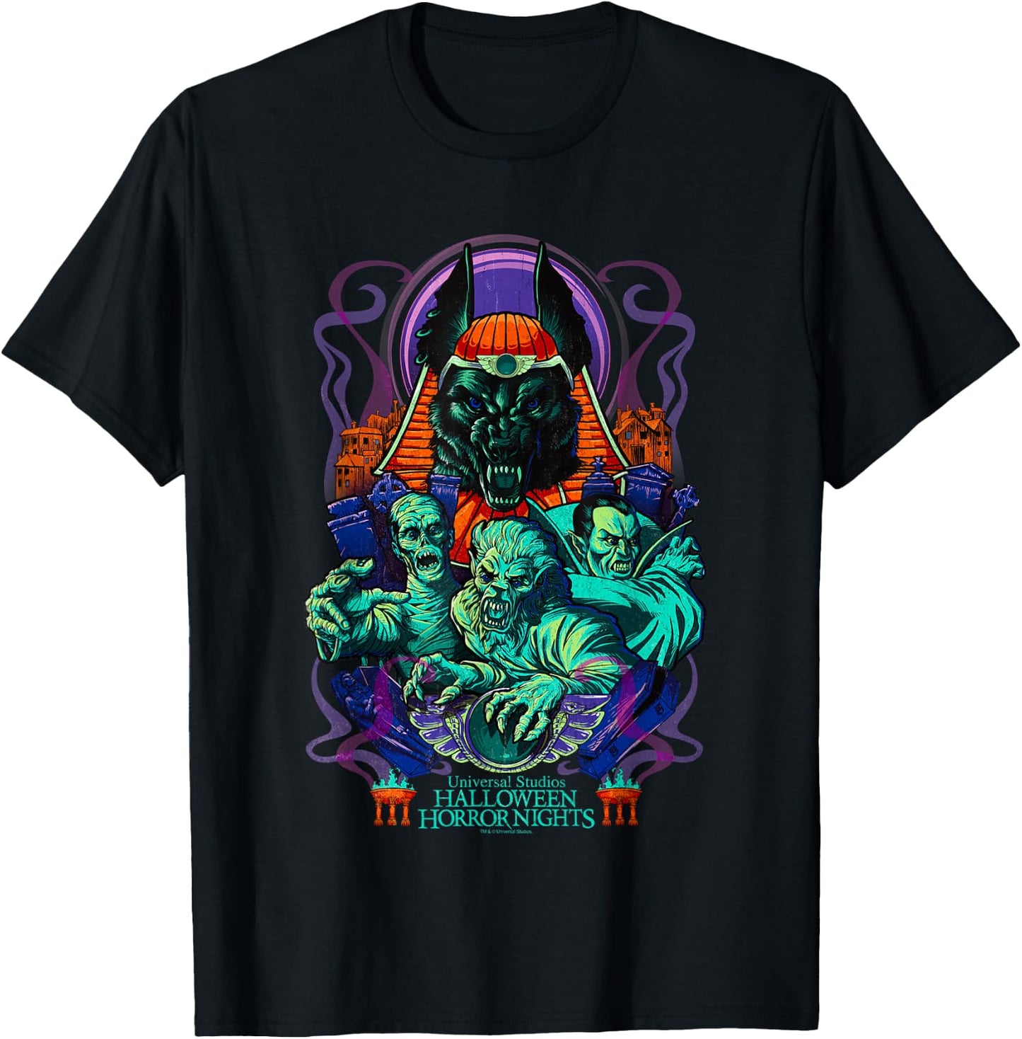 Halloween Horror Nights Universal Monsters The Mummy T-Shirt - T-Shirt | Black
