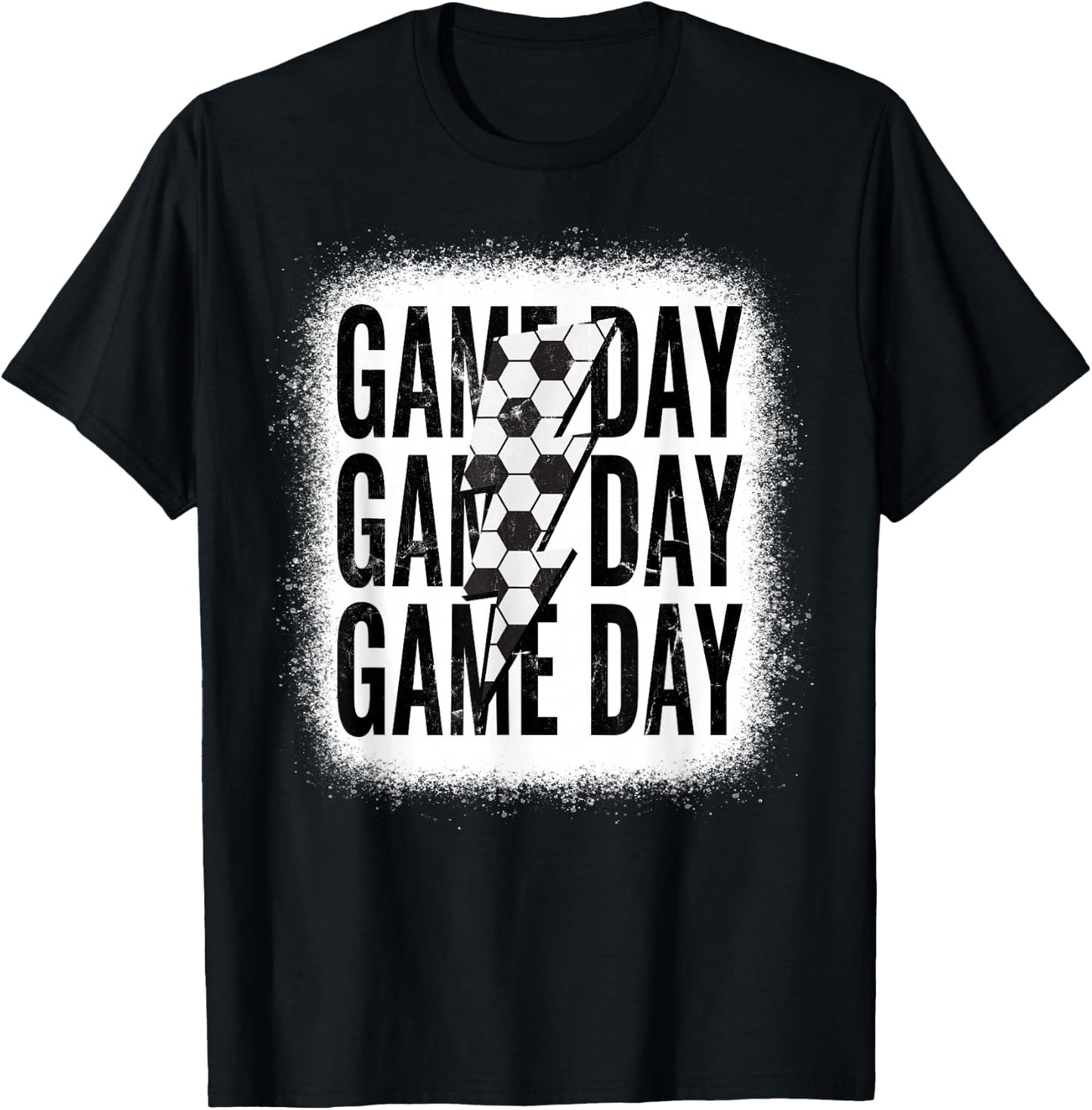 Soccer Mom Leopard Game Day Mother's Day T-Shirt - T-Shirt | Black