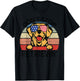 Golden Retriever Dog Don't Stop Retrievin' Men Women Kids T-Shirt - T-Shirt | Black