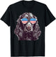 Boykin Spaniel USA American Flag Dog Sunglasses 4th of July T-Shirt - T-Shirt | Black