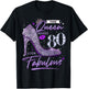 This Queen Makes 80 Looks Fabulous Shirt 80th Birthday Women T-Shirt - T-Shirt | Black