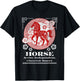 Chinese Zodiac Horse Personality T-Shirt - T-Shirt | Black