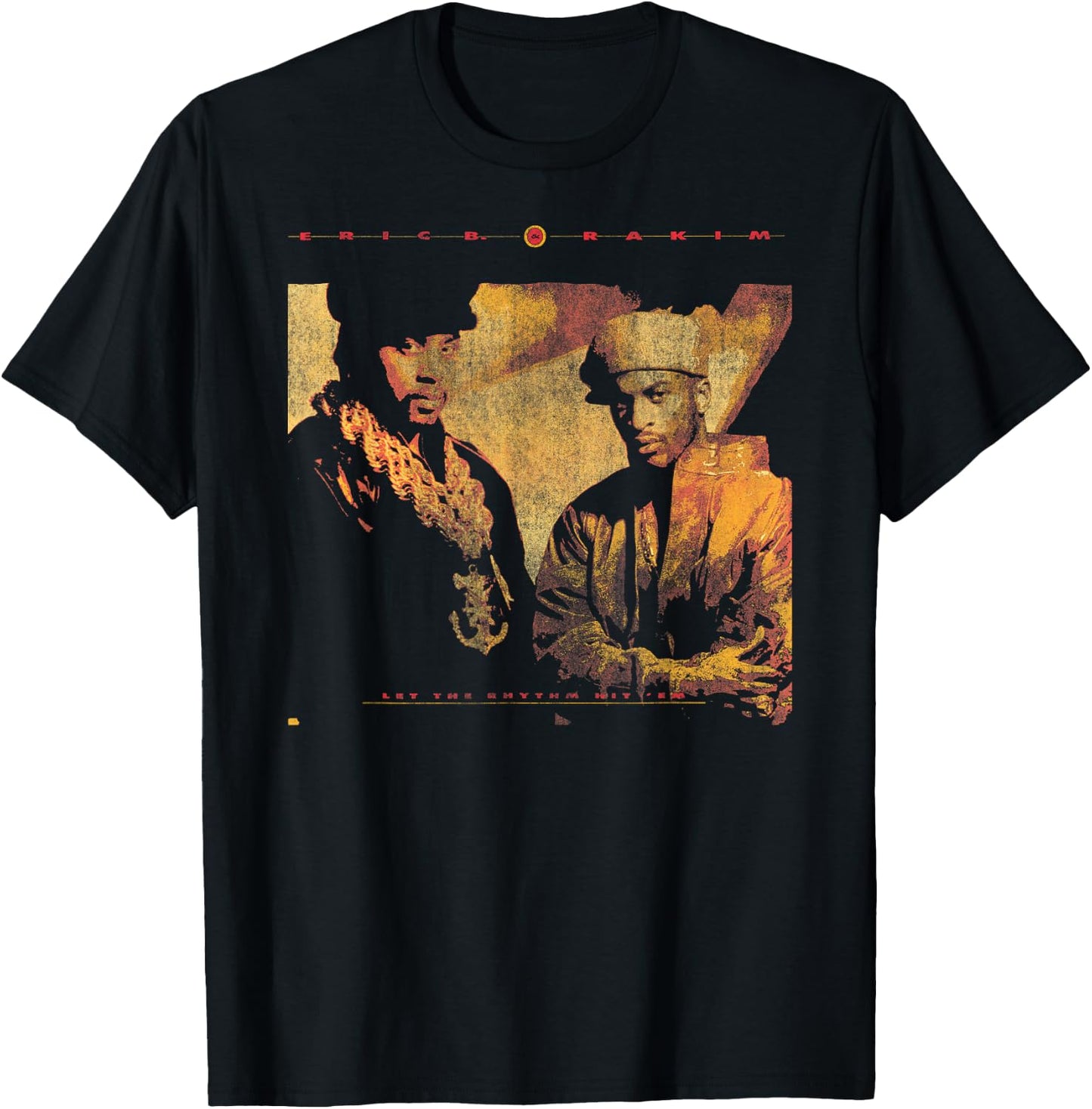 Eric B & Rakim – Let The Rhythm Portrait T-Shirt - T-Shirt | Black