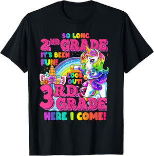 So long 2nd grade it's been fun 2nd grade Nailed It Unicorn T-Shirt - T-Shirt | Black