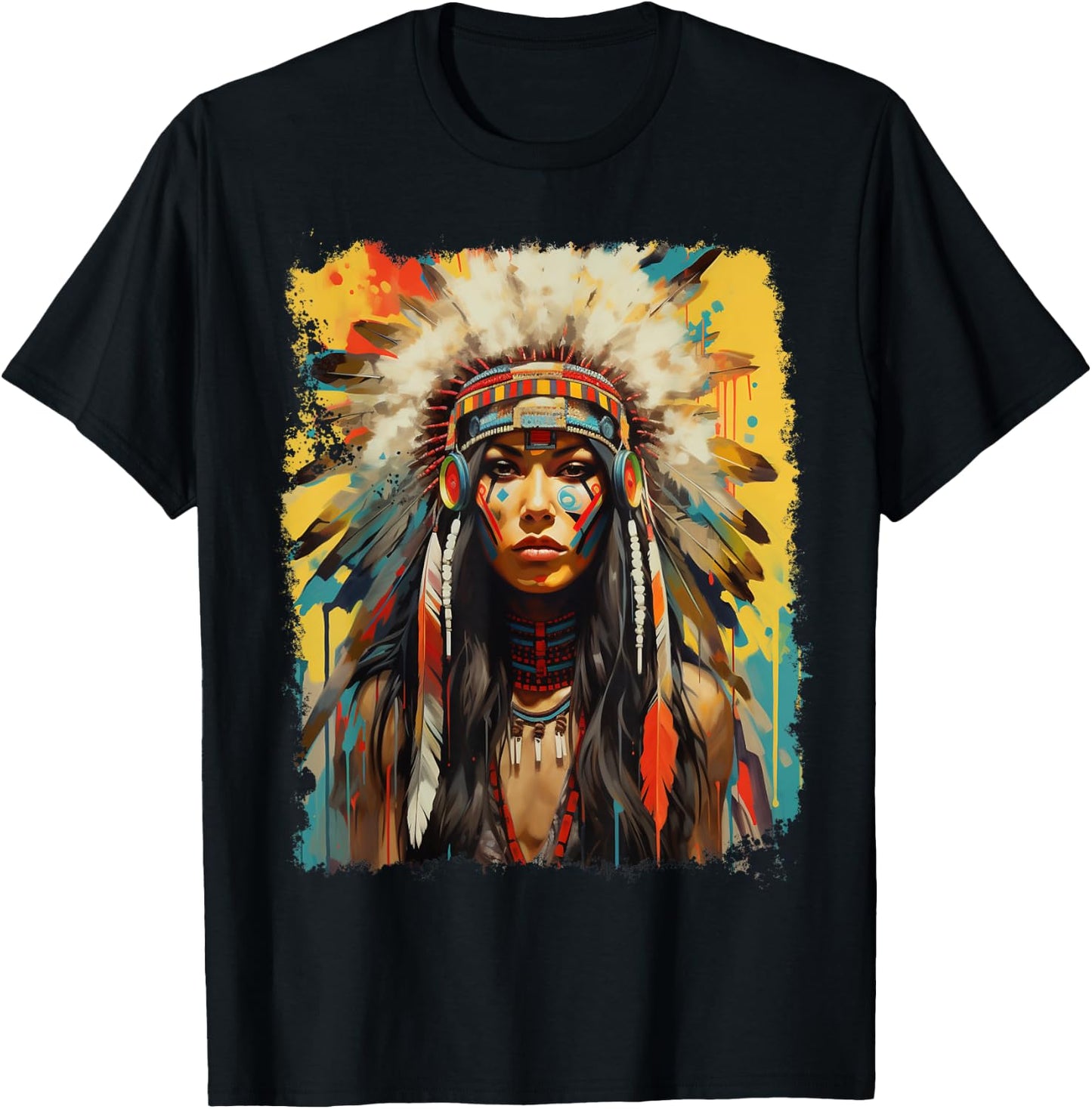 Native Indian T-Shirt - T-Shirt | Black