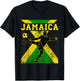Jamaica Football Apparel Jamaican national Reggae Boys T-Shirt - T-Shirt | Black