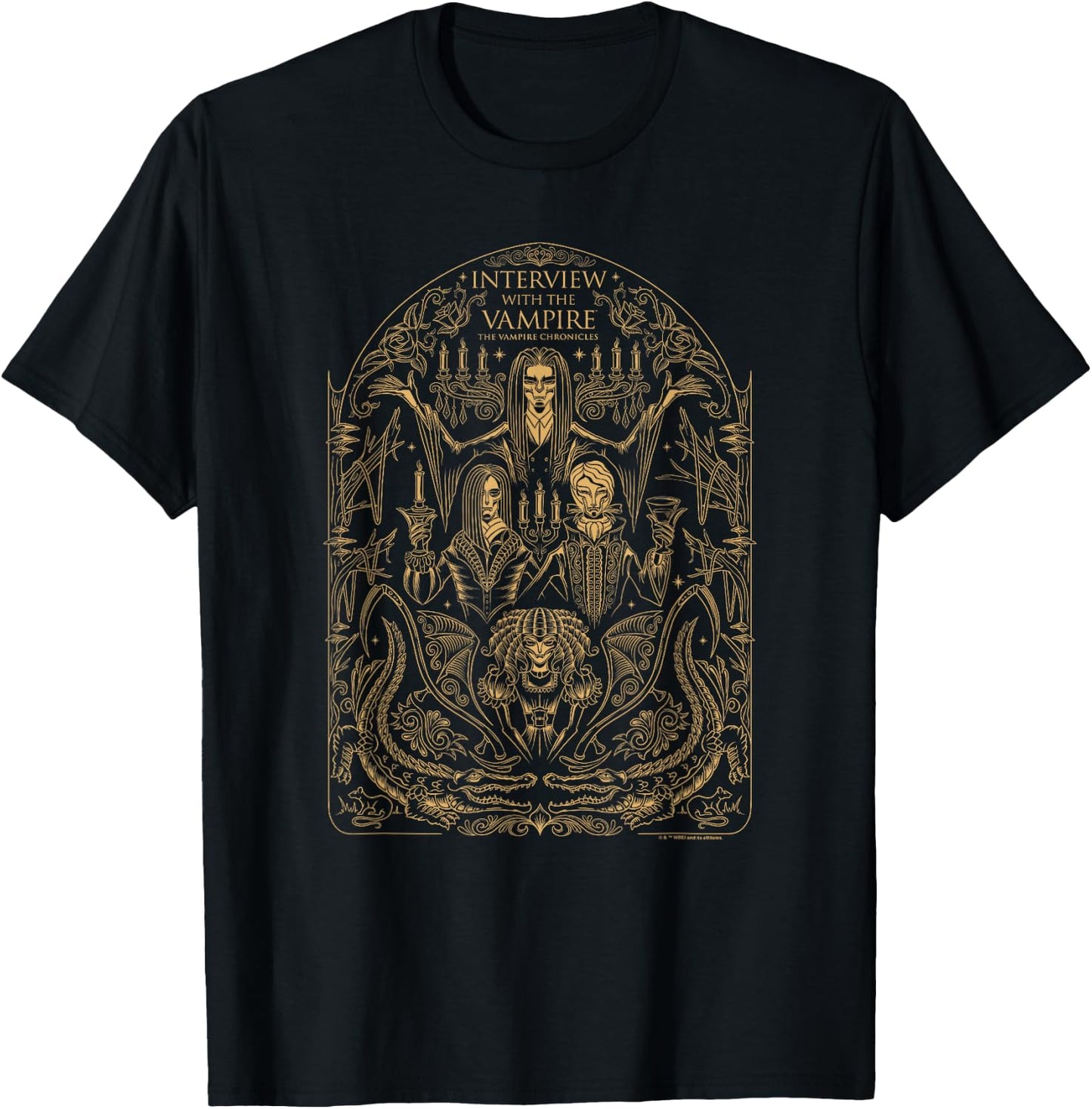 WB100 Interview with The Vampire Vintage Medieval Vampire T-Shirt - T-Shirt | Black