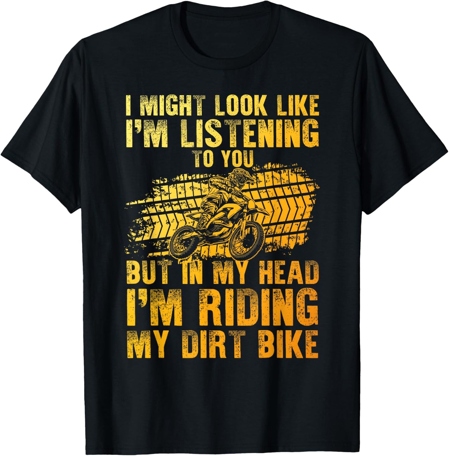 Funny Dirt Bike Art Women Dirtbike Motorcycle Riding T-Shirt - T-Shirt | Black