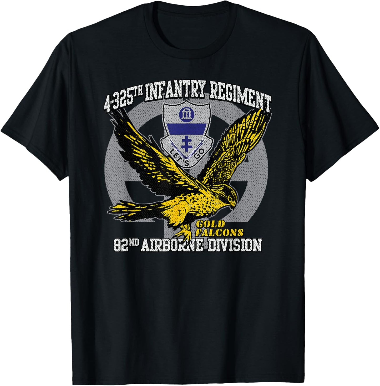 American Marauder: 4-325th Airborne Infantry Gold Falcons T-Shirt - T-Shirt | Black