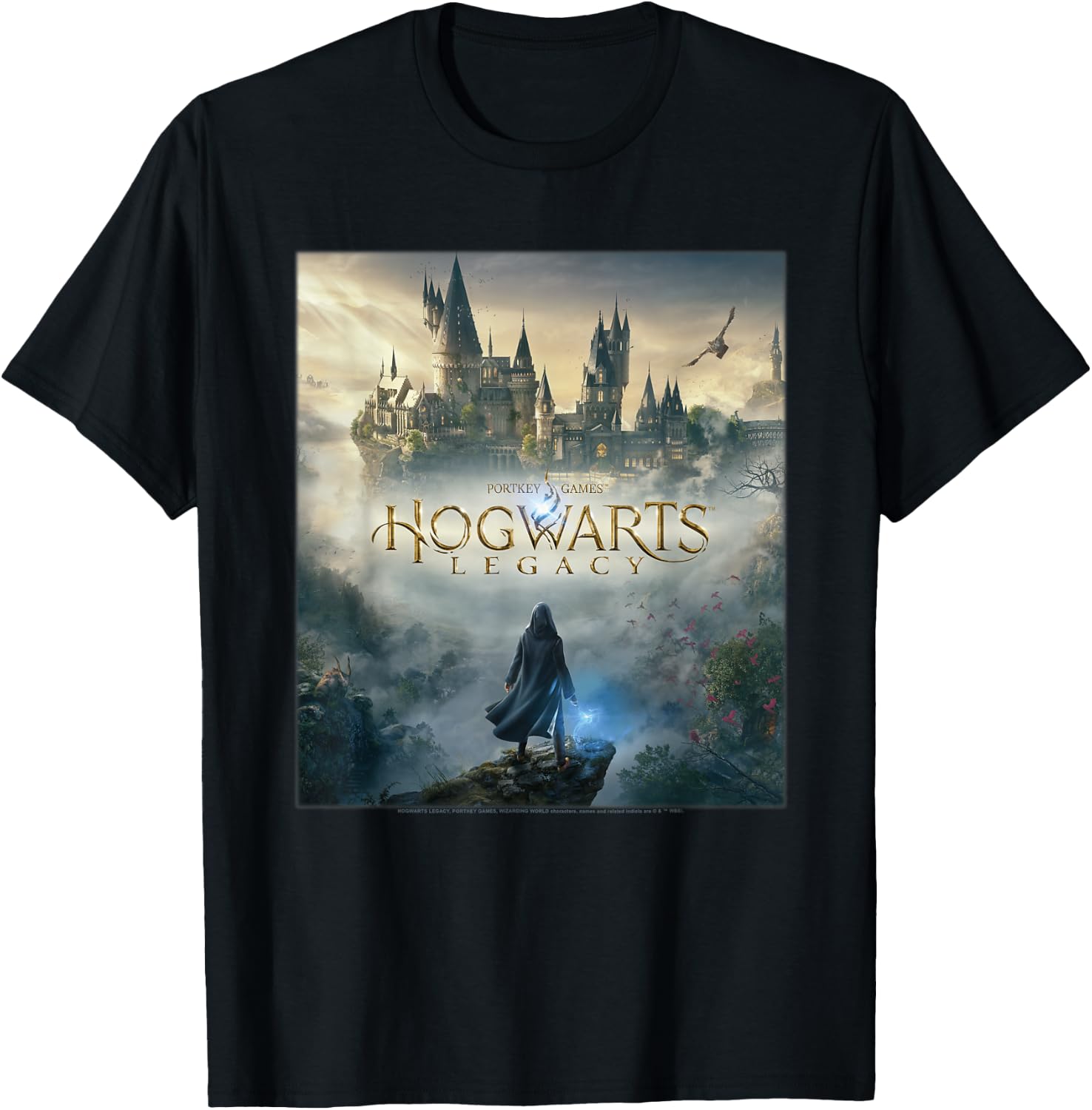 Harry Potter Hogwarts Legacy Poster T-Shirt - T-Shirt | Black