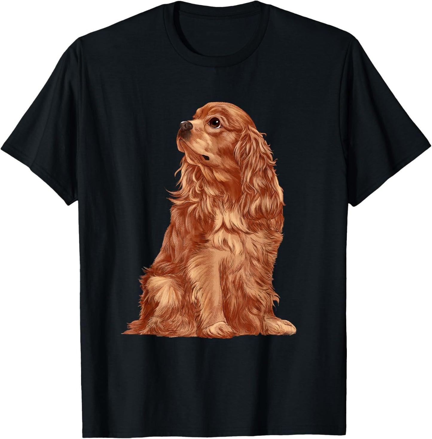 Cavalier King Charles Spaniel Dog Seat T-Shirt - T-Shirt | Black