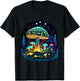 Mushroom Whisperer Colorful Fungi Design T-Shirt - T-Shirt | Black