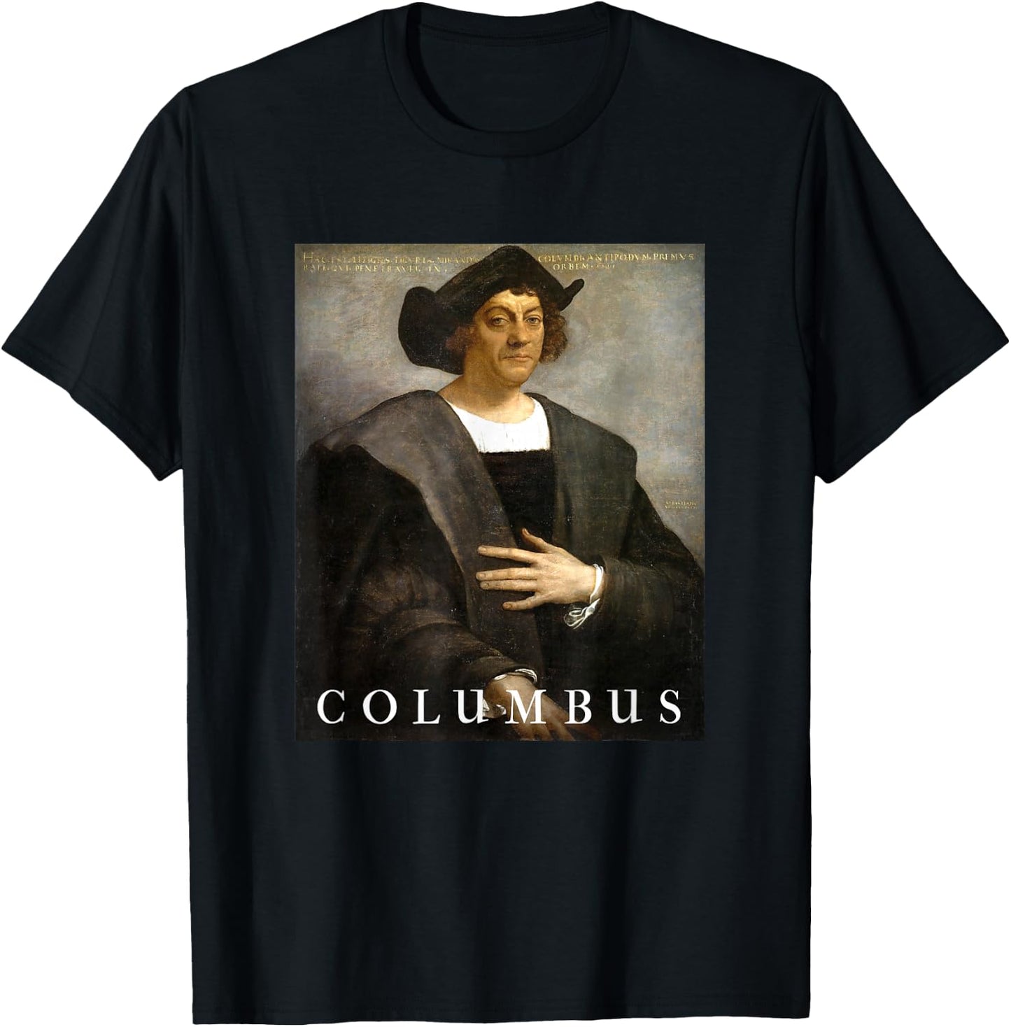 Christopher Columbus Portrait T-Shirt - T-Shirt | Black