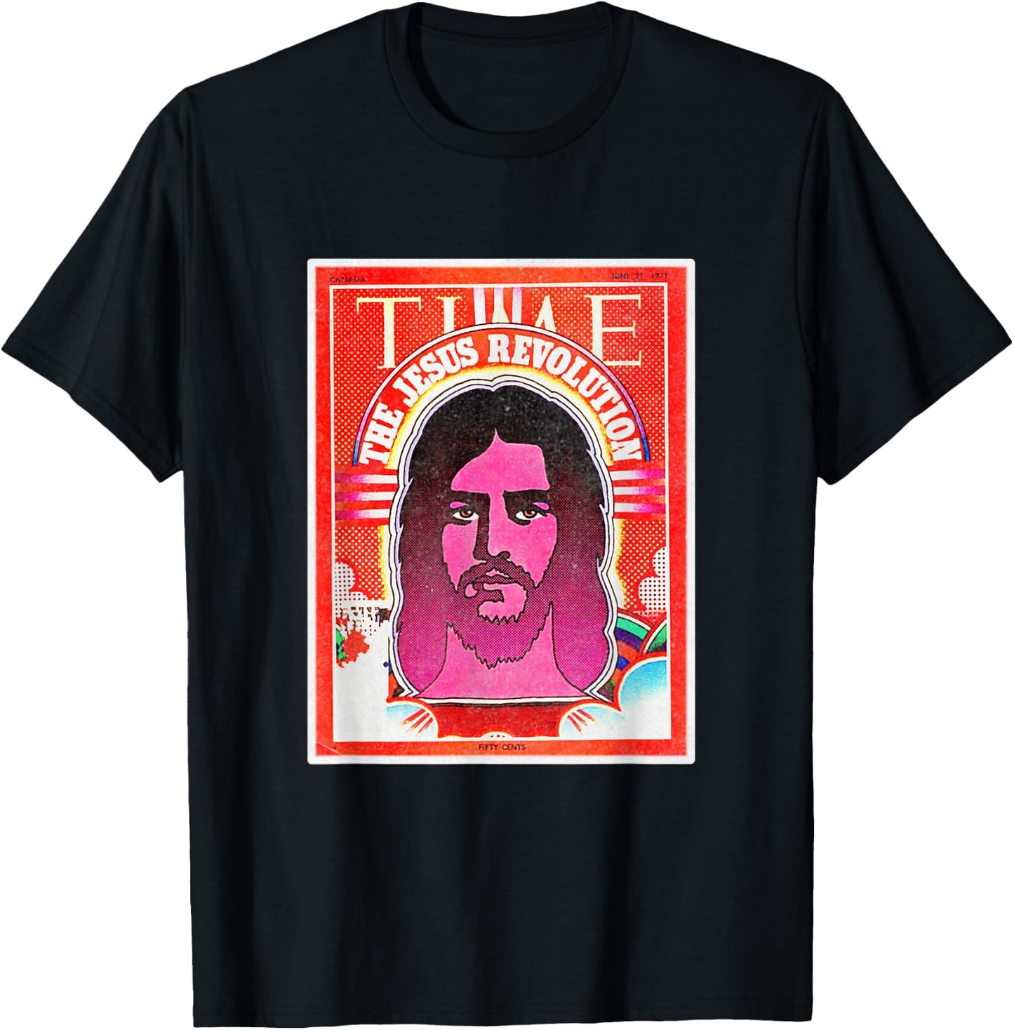 Graphic Jesus Revolution Christian Bible Retro Art Trendy T-Shirt - T-Shirt | Black