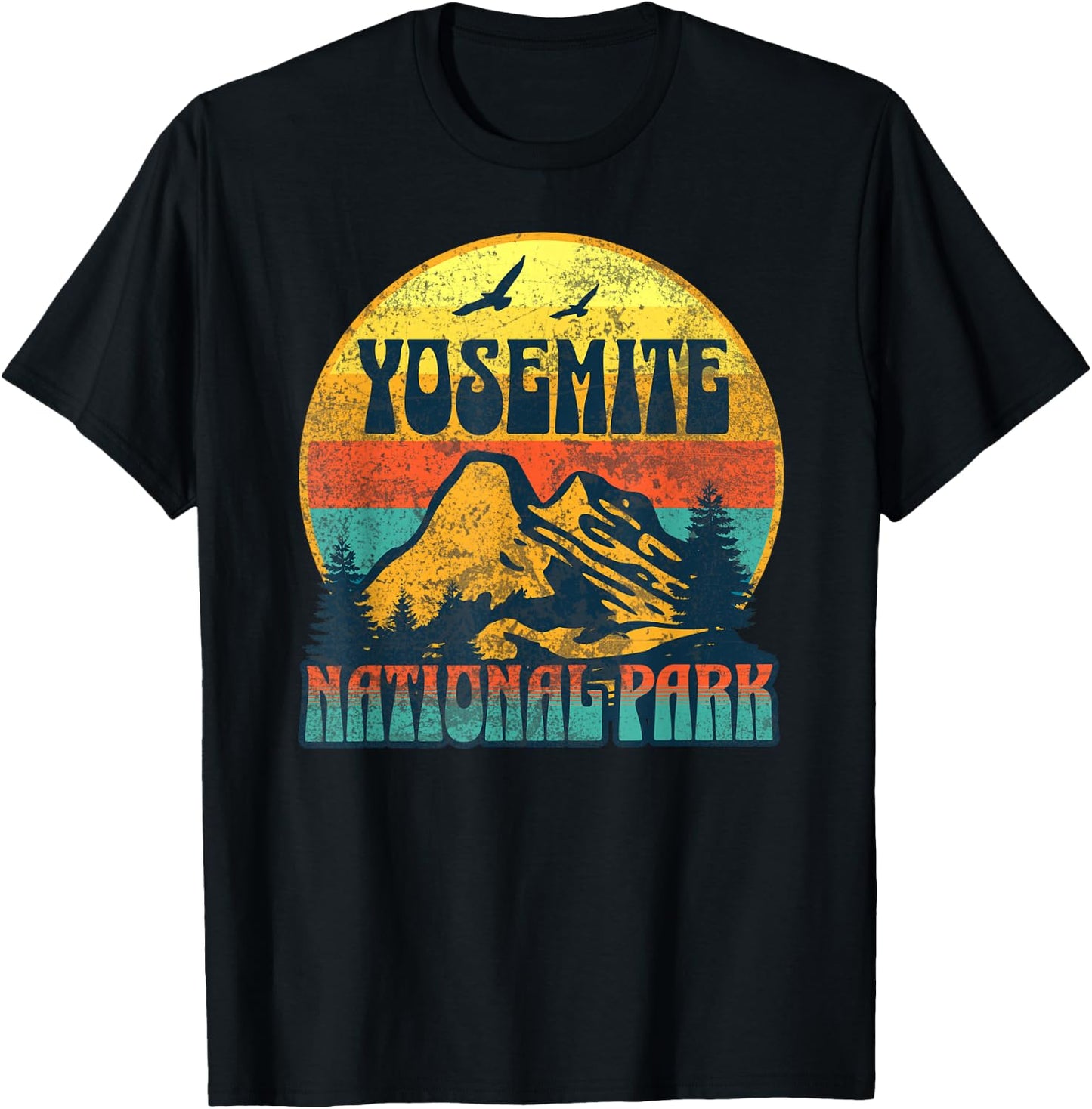 Yosemite National Park T-Shirt - T-Shirt | Black
