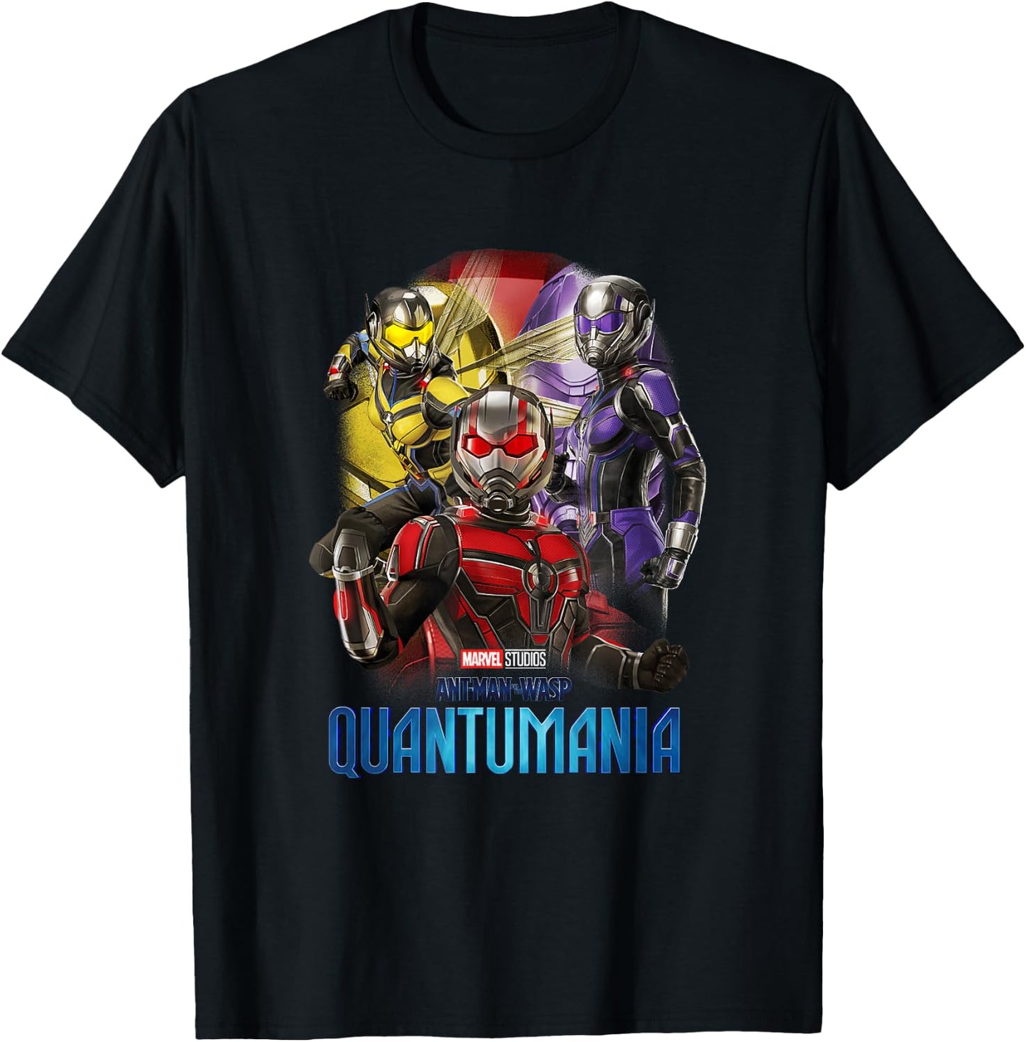 Marvel Ant-Man and the Wasp: Quantumania Shrinking Heroes T-Shirt - T-Shirt | Black