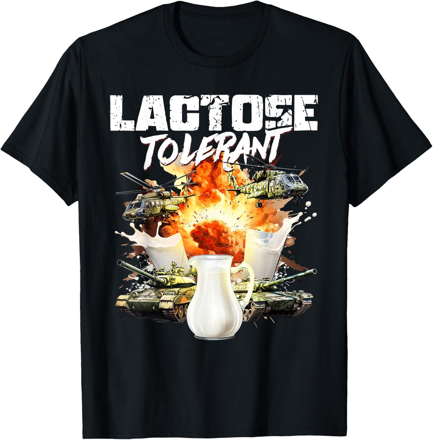 Lactose Tolerant T-Shirt - T-Shirt | Black