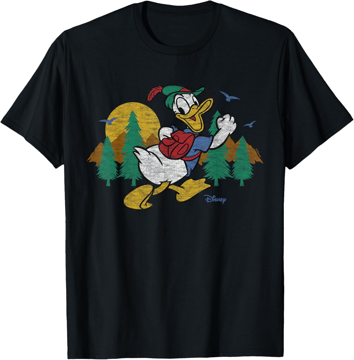 Donald Duck - Donald Hiking T-Shirt - T-Shirt | Black