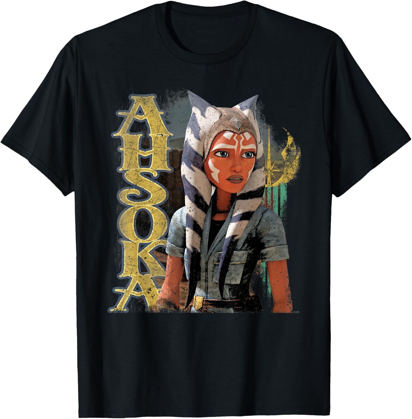 Star Wars Ahsoka Tano The Clone Wars Gone with a Trace T-Shirt - T-Shirt | Black