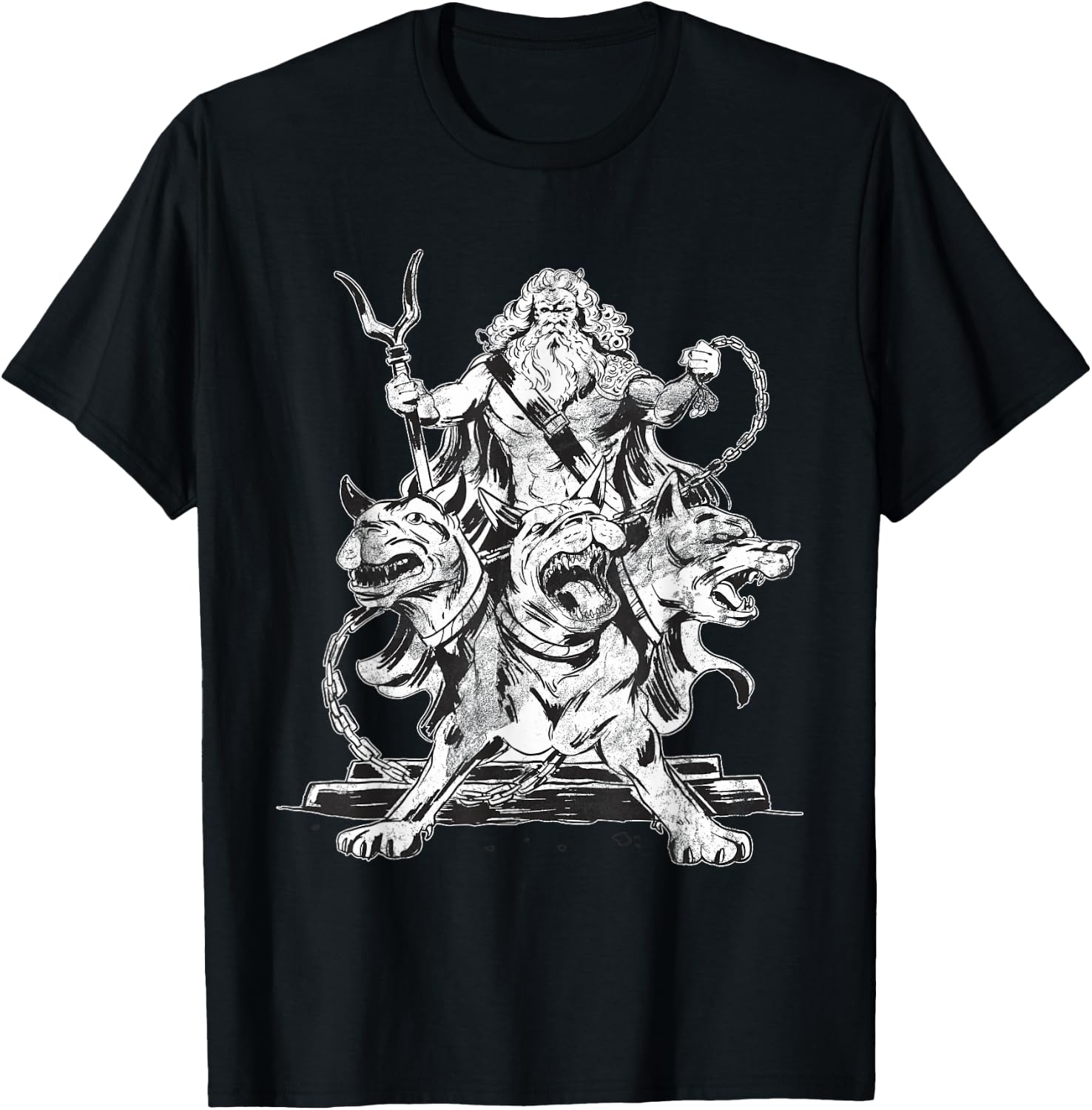 Hades Olympian God Greek Mythology Gifts Ancient Halloween T-Shirt - T-Shirt | Black