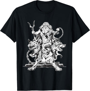 Hades Olympian God Greek Mythology Gifts Ancient Halloween T-Shirt - T-Shirt | Black