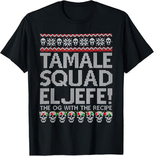 Tamale Squad El Jefe The Og With The Recipe T-Shirt - T-Shirt | Black
