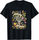 Protect Your Peace Retro Wildflower Mental Health Awareness T-Shirt - T-Shirt | Black