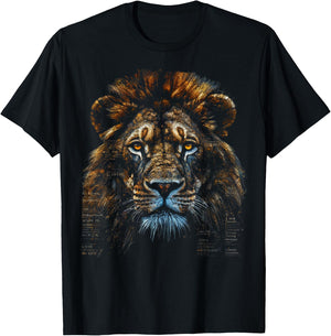 Lion Fantasy Art - Animal Lion T-Shirt - T-Shirt | Black