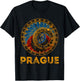 Prague Czech Republic Souvenir Astronomical Clock Prague T-Shirt - T-Shirt | Black