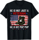He Is Not Just A Veteran My Pop Pop Veterans Day Patriotic T-Shirt - T-Shirt | Black