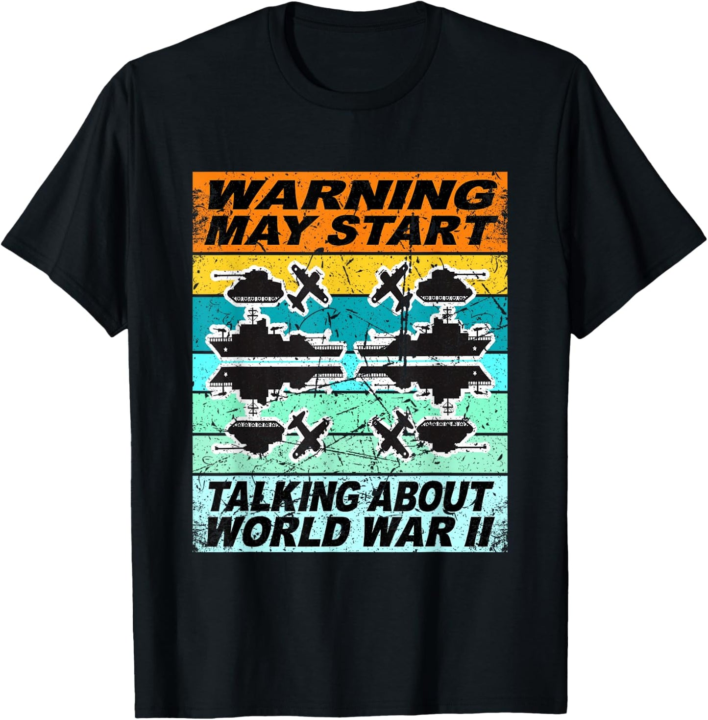 Retro World War 2 Memorabilia Shirt World War II WW2 Gear T-Shirt - T-Shirt | Black