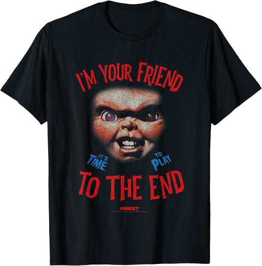 Chucky Friend Till The End T-Shirt - T-Shirt | Black