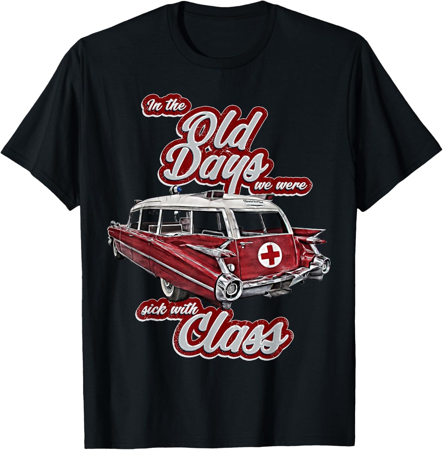 Miller,Meteor,Hotrod,Classic Ambulance car,Hearse1950s,1960s T-Shirt - T-Shirt | Black
