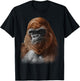 Cool Gorilla Art Boys Kids Toddlers Ape Wildlife Zoo T-Shirt - T-Shirt | Black