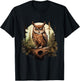 Owl Forest Graphic Women Men Girls Boys T-Shirt - T-Shirt | Black